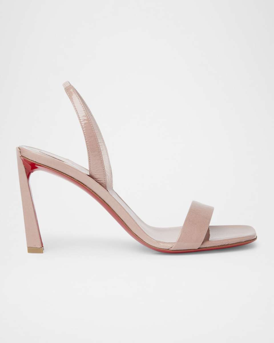 Condora Leather Red Sole Slingback Sandals